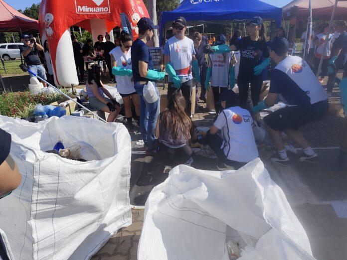 Ação retira mais de 5,3 toneladas de lixo do Rio Taquari